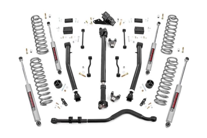 3.5 Inch Lift Kit | Adj Lower | FR D/S | Jeep Wrangler JL 4WD (2024)