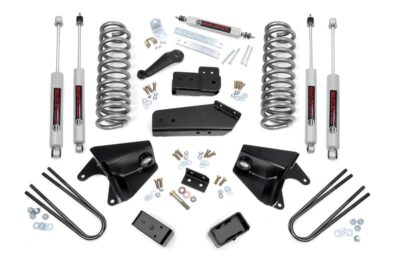 4 Inch Lift Kit | Quad Front Shocks | Rear Blocks | Ford F-150 4WD (80-96)