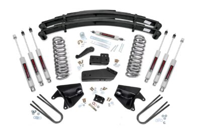 4 Inch Lift Kit | Quad Front Shocks | Rear Springs | Ford Bronco 4WD (80-96)