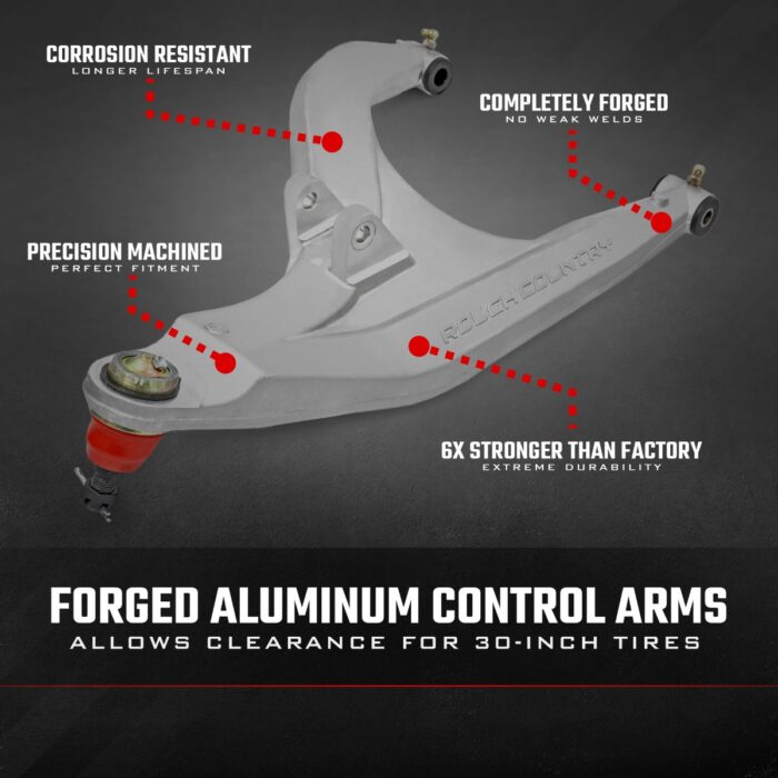 Aluminum Control Arms | High Clearance w/ 2" Forward Offset | Polaris Ranger 1000XP