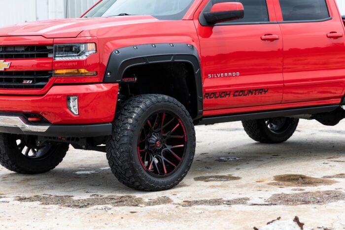 Fender Flares | Defender | 6'7" & 8' Bed | G7C Red Hot | Chevy Silverado 1500 (14-18)