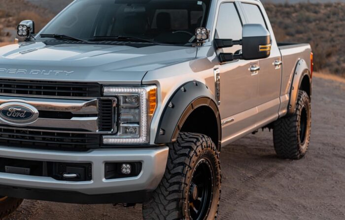 Fender Flares | Defender | D1 Stone Gray | Ford F-250/F-350 Super Duty (17-22)