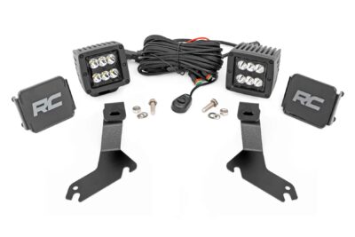 LED Light Kit | Ditch Mount | 2" Black Pair | Spot | Chevy Silverado 1500 (99-06)