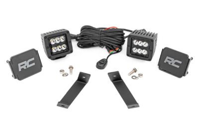 LED Light Kit | Ditch Mount | 2" Black Pair | Spot | Jeep Cherokee KL (14-21)