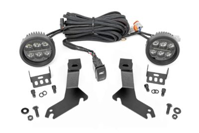 LED Light Kit | Ditch Mount | Black Series Round | 3.5 Inch | Amber DRL | Chevy 1500 (99-06)