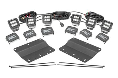 LED Light Kit | Fog Mount | Triple 2" Black Pair | Spot/Flood | Ford Bronco (21-24)