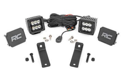 LED Light | Rear Mount | 2" Black Pair | Spot | Can-Am Maverick Sport