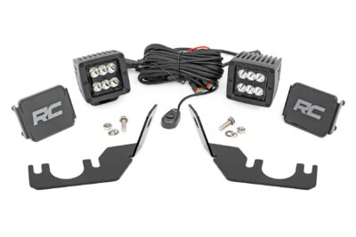 LED Light | Rear Mount | 2" Black Pair | Spot | Kawasaki Teryx