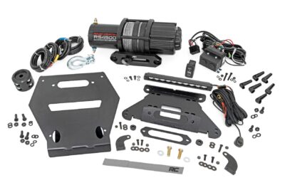 LED Light | Winch Mount | RS4500S | 10" Black Slimline | Polaris RZR Pro R