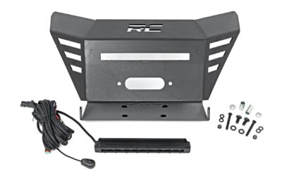 Winch Plate | 10" Black Slimline | Honda Pioneer 520